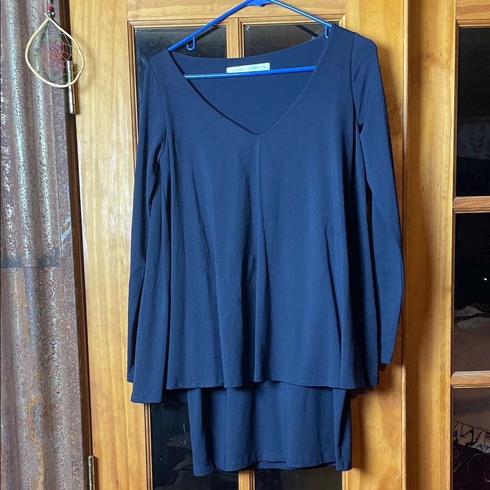 Susana Monaco Deep Blue Long Sleeve Dress, Size S